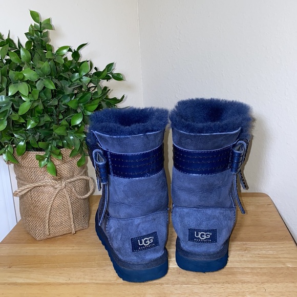 UGG Midnight Blue Josette Short Boots - Picture 3 of 8